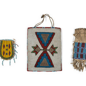 Collection of Beaded Hide Bags 30b353