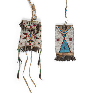 Pair of Northern Plains Beaded 30b355