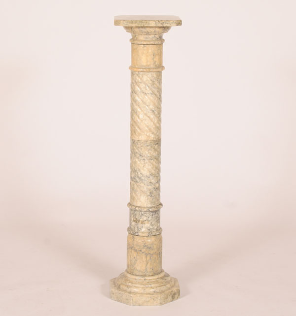 Marble column form pedestal octagonal 4dec3