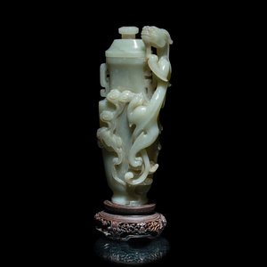 A Finely Carved Chinese Celadon 30b451