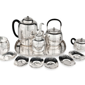 A Japanese Export Silver Tea Set 30b468