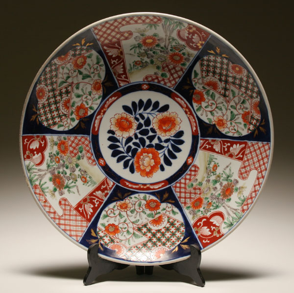 Imari porcelain charger six panel 4dedd