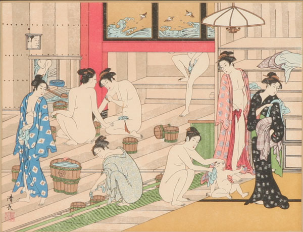 Japanese color woodblock print