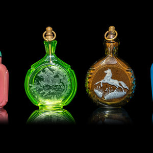 Four Chinese Glass Snuff Bottles
19th-20th