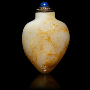 A Chinese Russet and White Jade