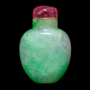 A Chinese Green and Lavender Jadeite 30b4fa