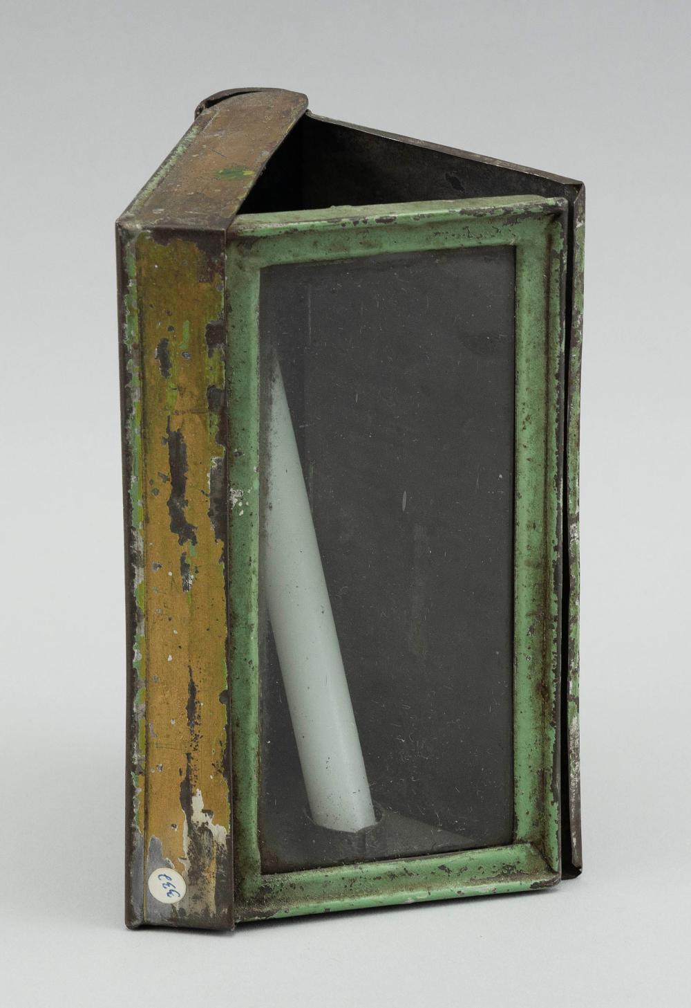 TIN FOLDING CANDLE LANTERN 19TH