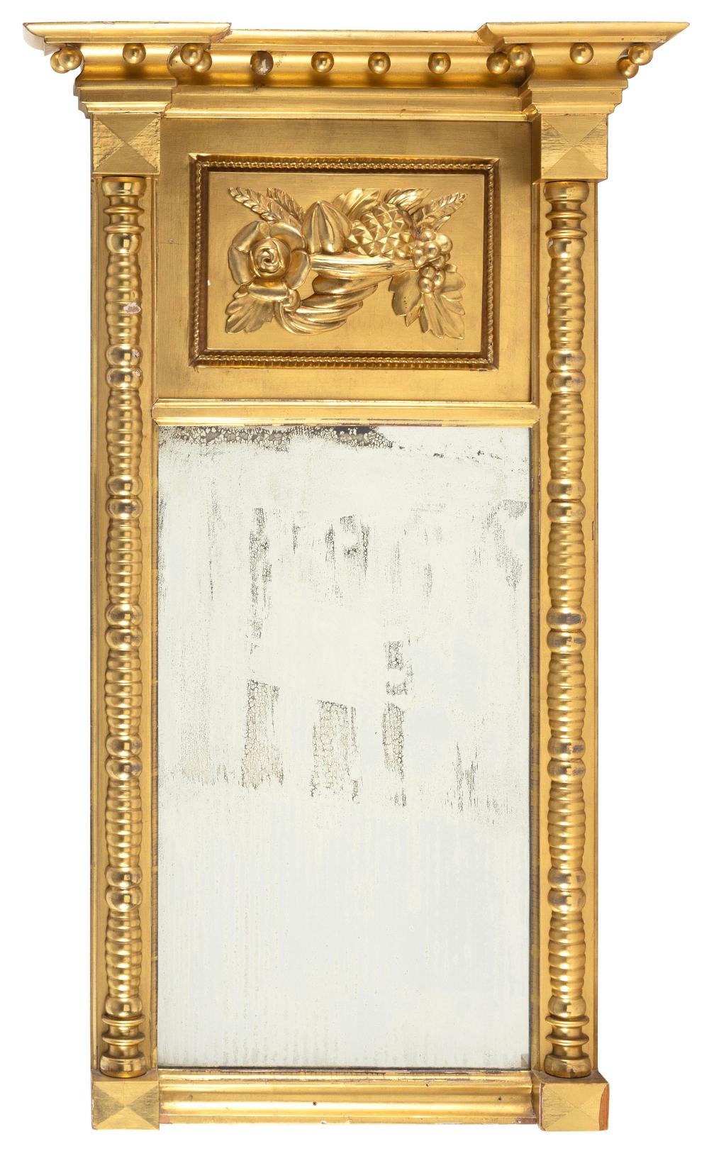 FEDERAL GILTWOOD PIER MIRROR 19TH