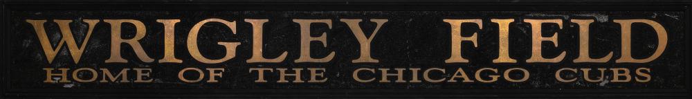 WRIGLEY FIELD PAINTED WOODEN SIGN 30b62d