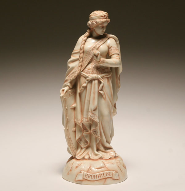 Continental bisque statue of queen