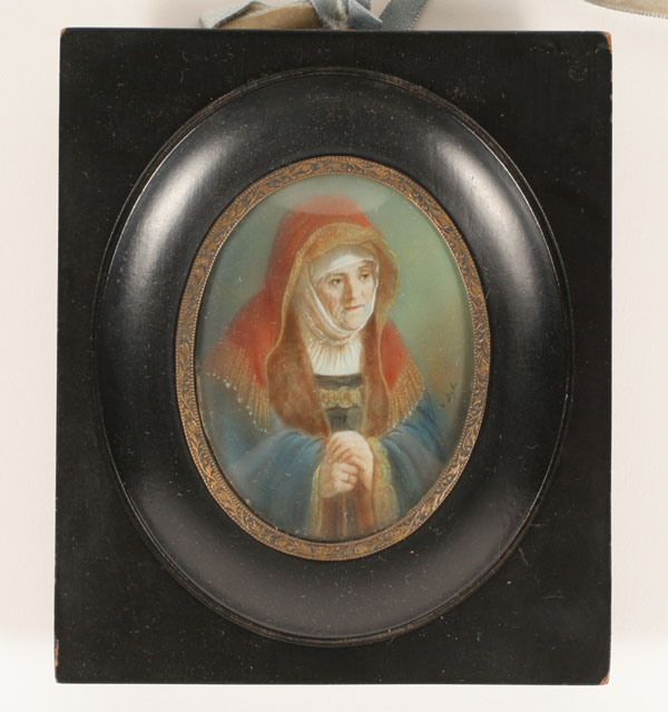 Dutch 19th century portrait miniature