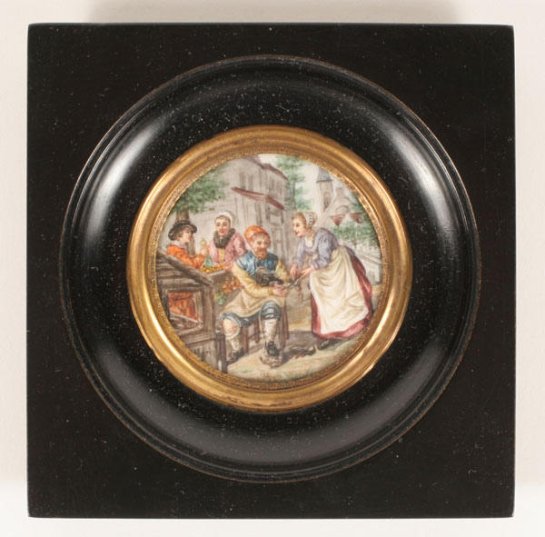 French 19th century portrait miniature