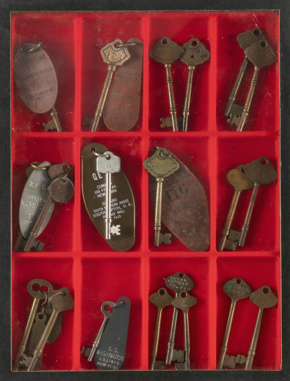 COLLECTION OF STEAMER LINE KEYS 30b727