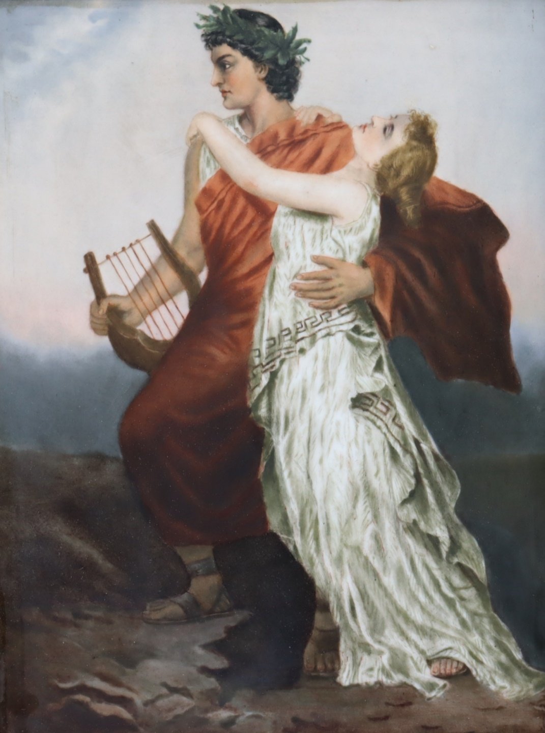 KPM PORCELAIN PLAQUE OF ORPHEUS