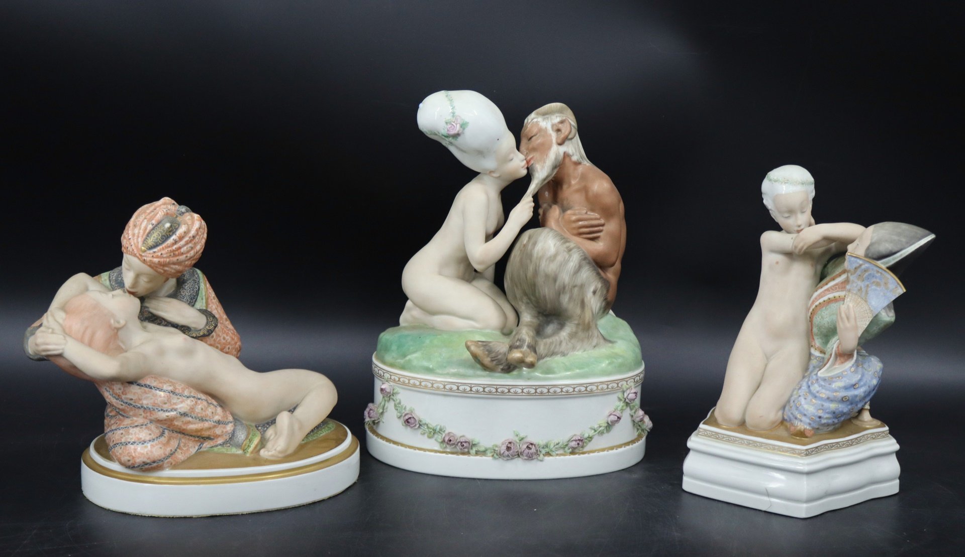 THREE ROYAL COPENHAGEN FIGURINES