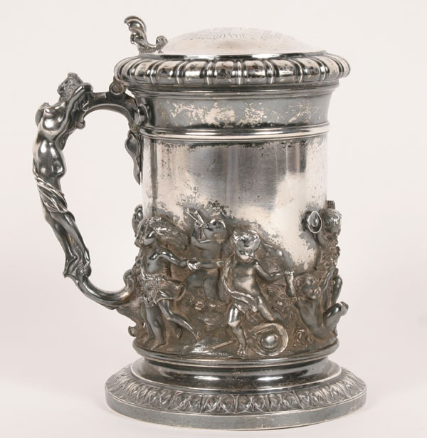 Spectacular Russian silver tankard 4df3a