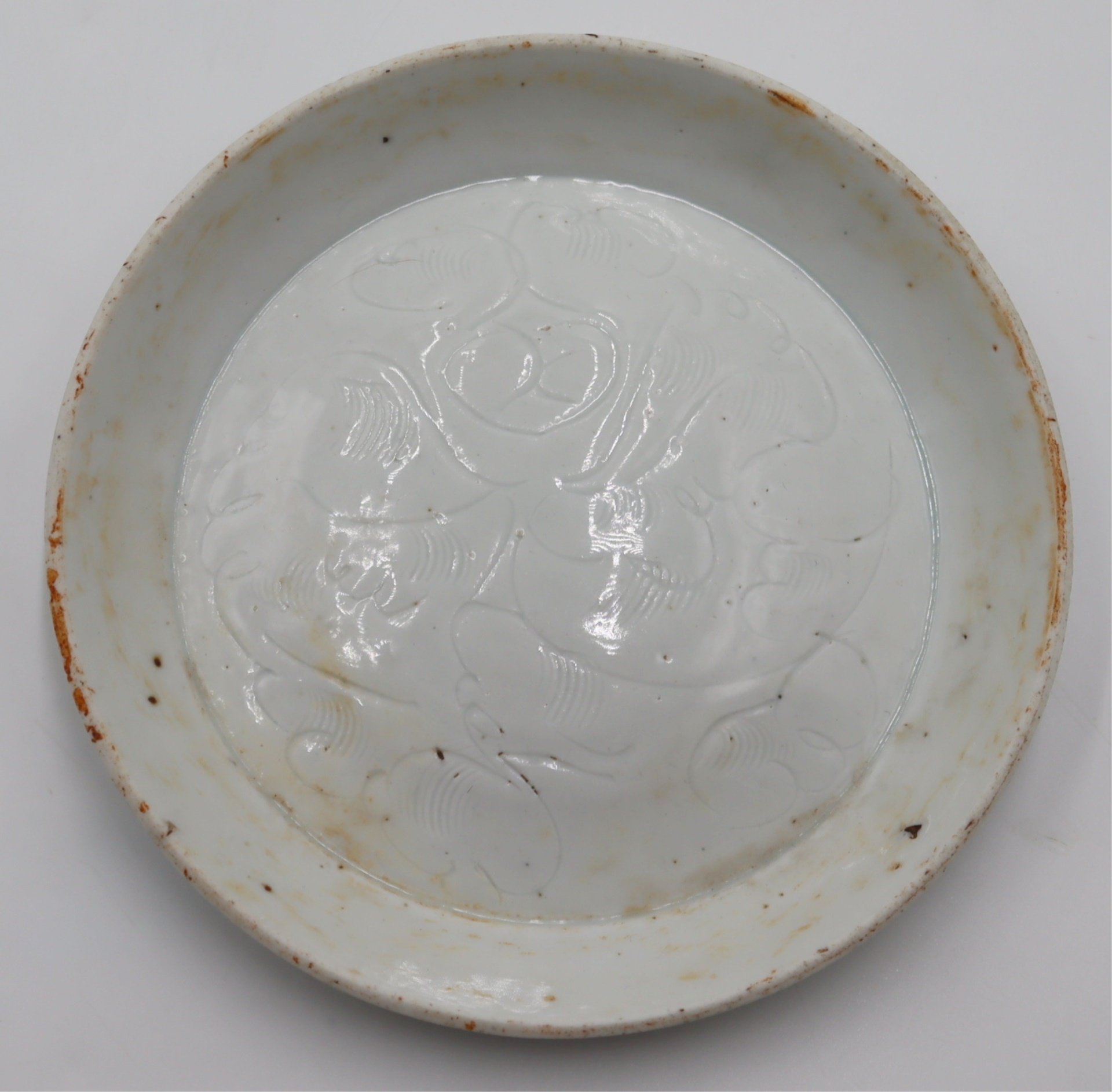 ANTIQUE CHINESE WHITE GLAZED BOWL