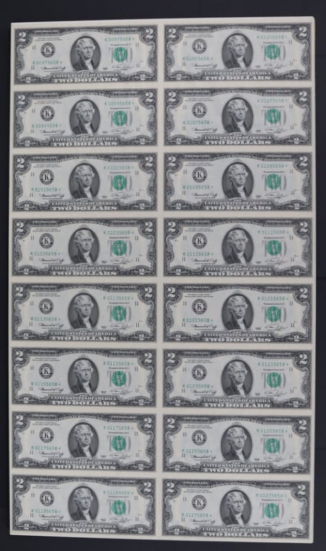 NOTAPHILY. UNCUT SHEET OF 1976