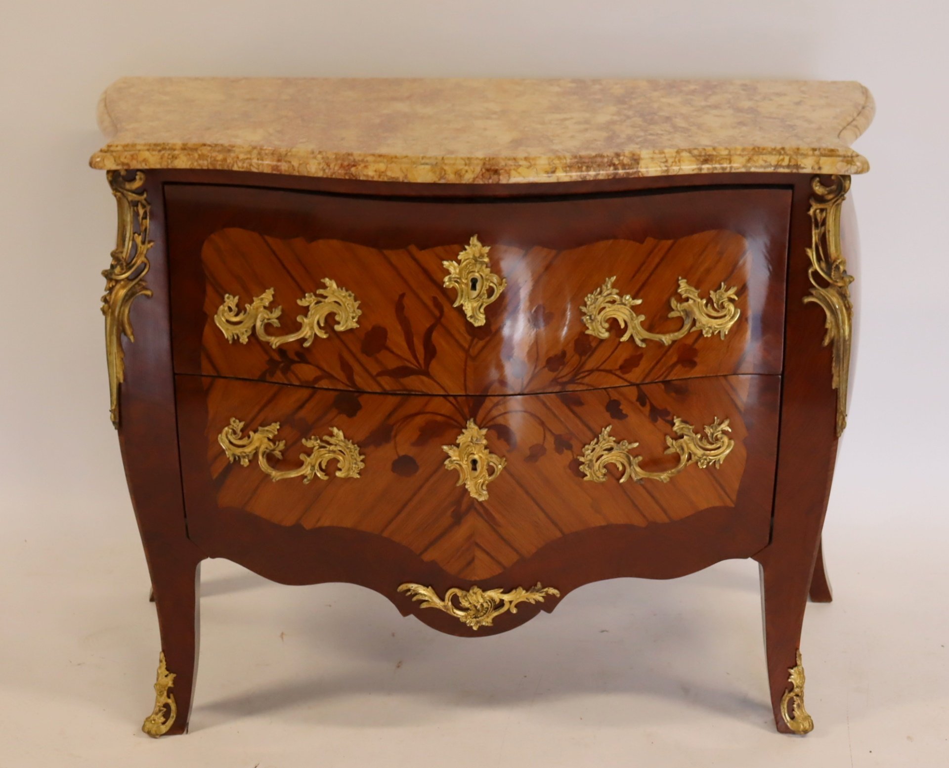 LOUIS XV STYLE INLAID, BANDED &