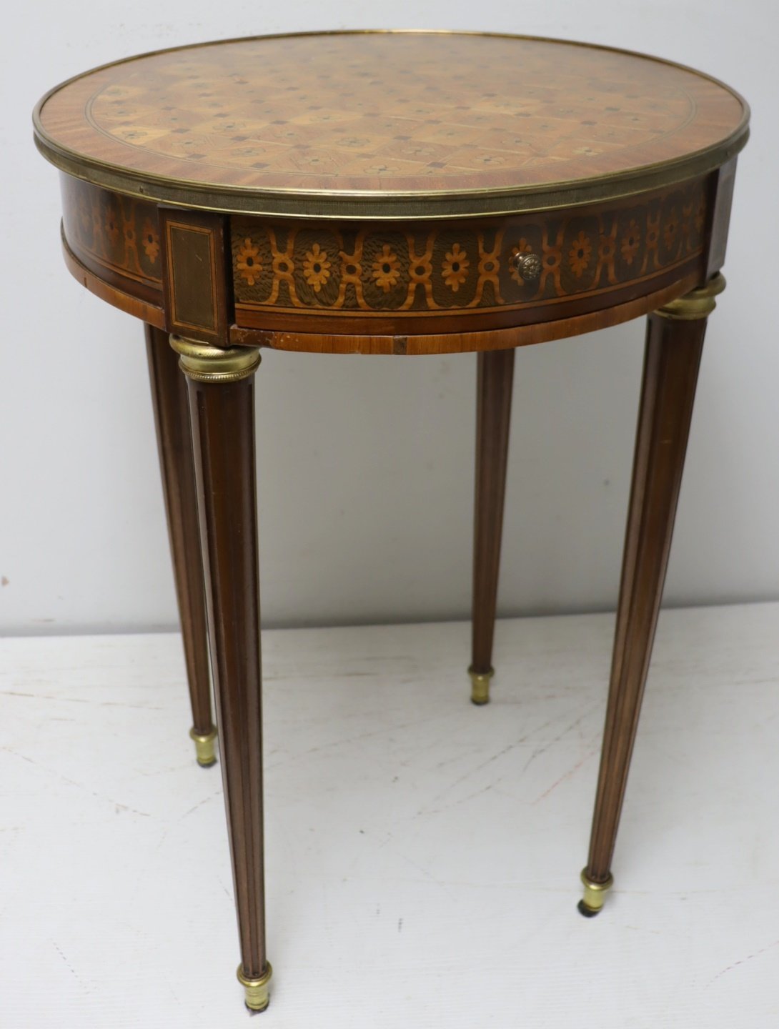 ANTIQUE FRENCH BRONZE MOUNTED INLAID