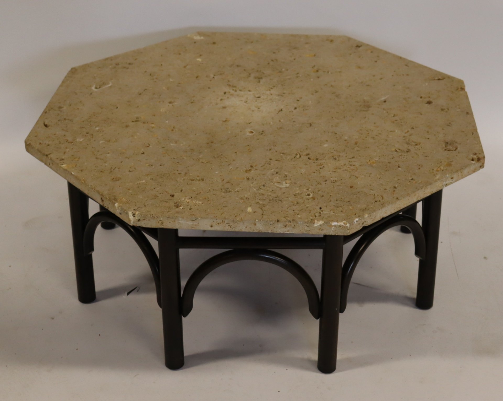 MIDCENTURY OCTAGONAL STONE TOP 30b8fd