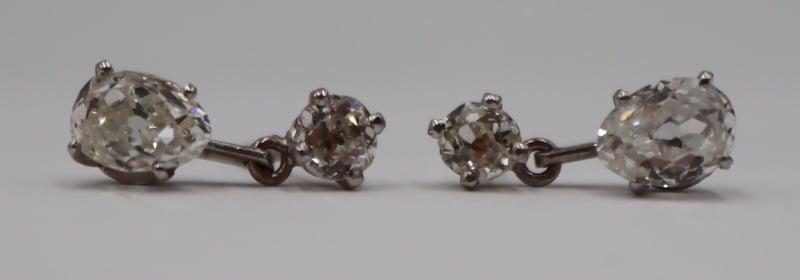 JEWELRY PAIR OF OLD EUROPEAN CUT 30b941