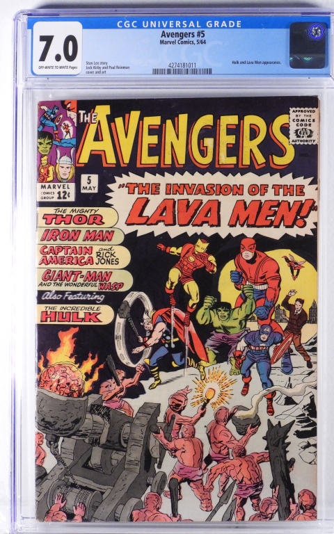 MARVEL COMICS AVENGERS 5 CGC 7 0 30ba7d