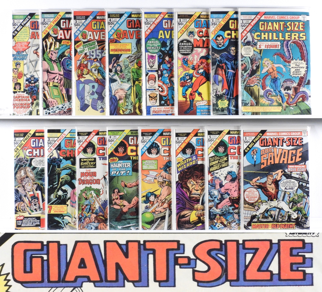 64PC MARVEL COMICS BRONZE AGE GIANT SIZE 30ba76