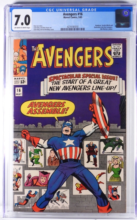 MARVEL COMICS AVENGERS #16 CGC