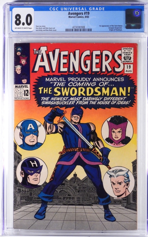 MARVEL COMICS AVENGERS #19 CGC