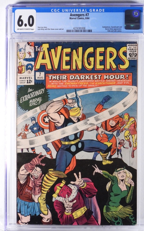 MARVEL COMICS AVENGERS #7 CGC 6.0