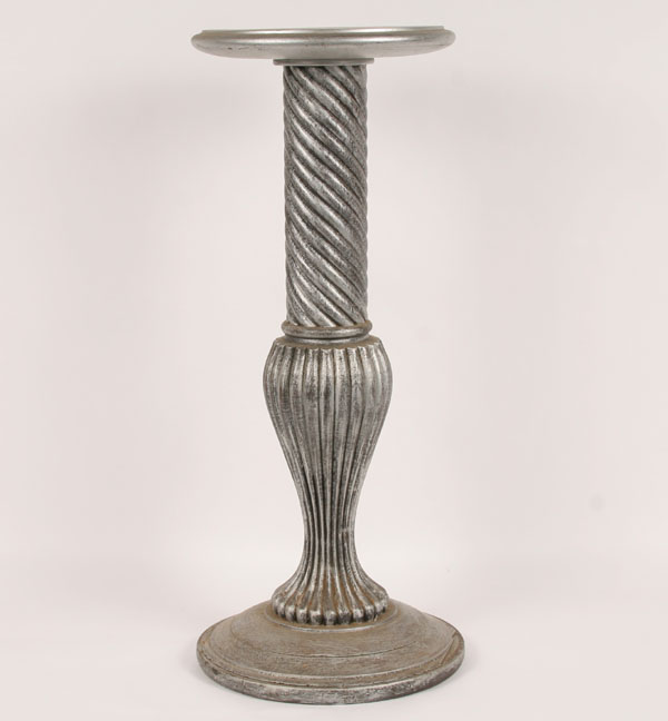 Shaped decorative wood pedestal/stand