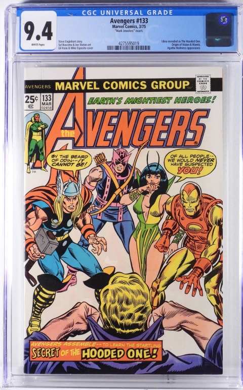 MARVEL COMICS AVENGERS #133 CGC