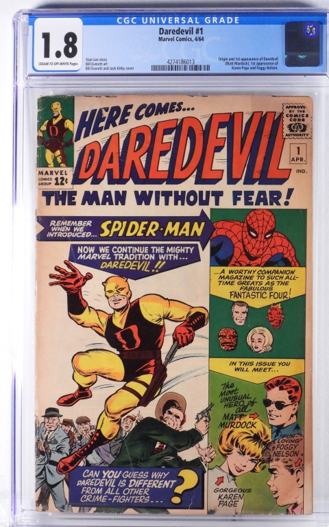 MARVEL COMICS DAREDEVIL 1 CGC 30bab7