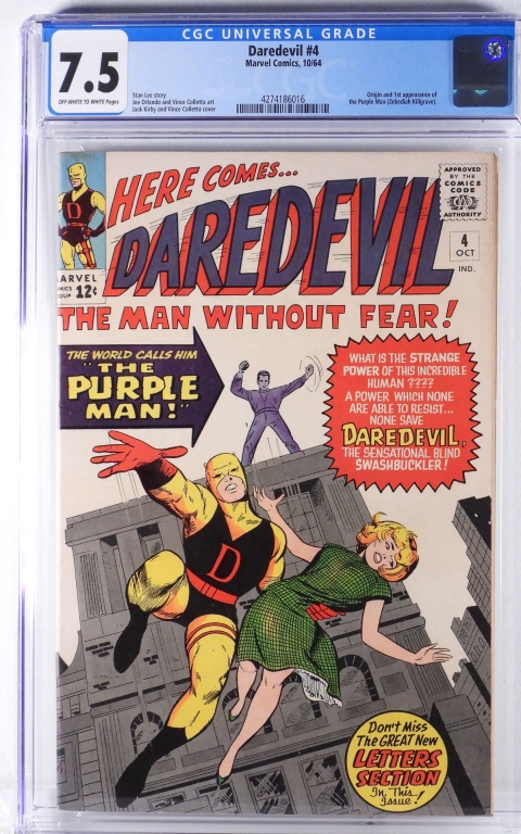 MARVEL COMICS DAREDEVIL 4 CGC 30baba