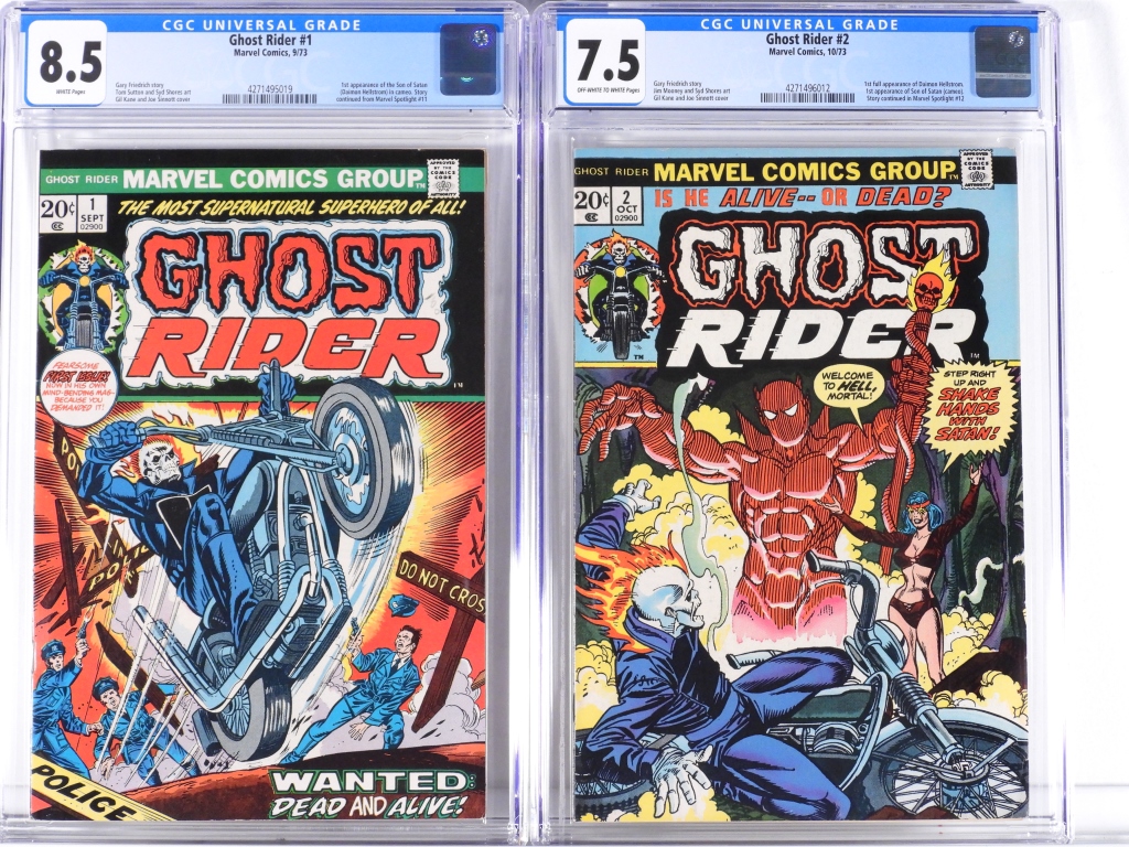 2PC MARVEL COMICS GHOST RIDER 1 30badc