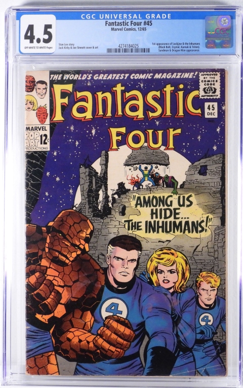 MARVEL COMICS FANTASTIC FOUR 45 30bafb