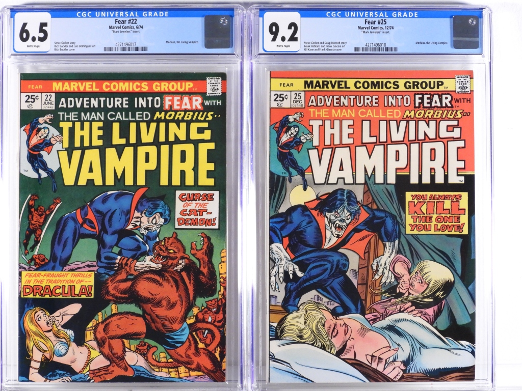 2PC MARVEL COMICS FEAR #22 #25