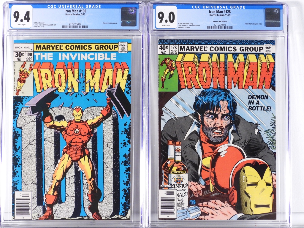 2PC MARVEL COMICS IRON MAN 100 30bb3d