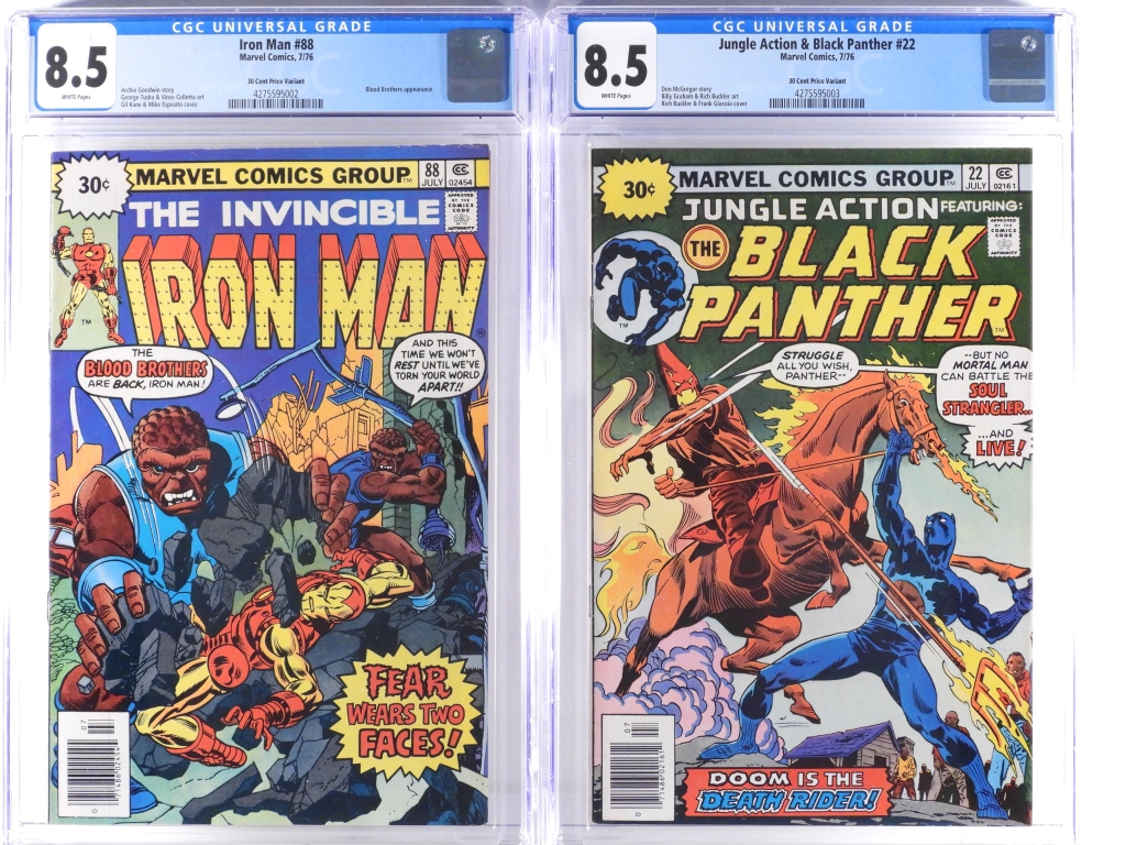 2 MARVEL COMICS IRON MAN JUNGLE ACTION