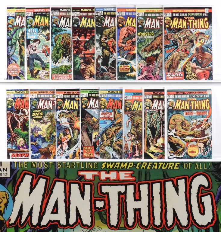34 MARVEL COMICS MAN-THING #1-#22