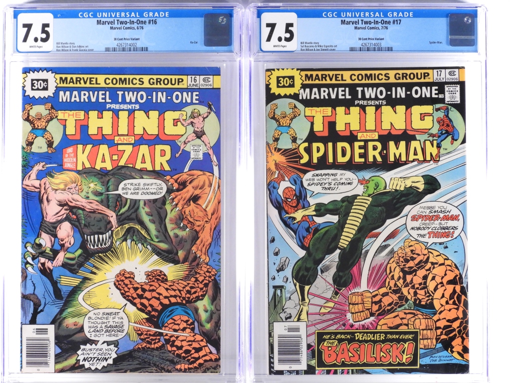 2 MARVEL COMICS MARVEL TWO IN ONE 30bba7