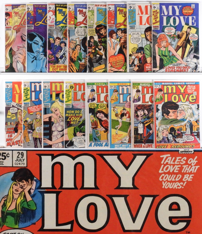 31PC MARVEL COMICS MY LOVE #1-#34