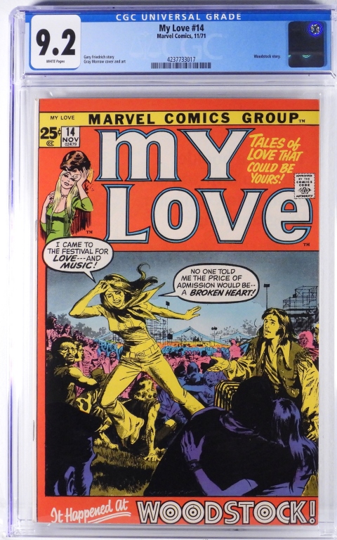 MARVEL COMICS MY LOVE #14 CGC 9.2