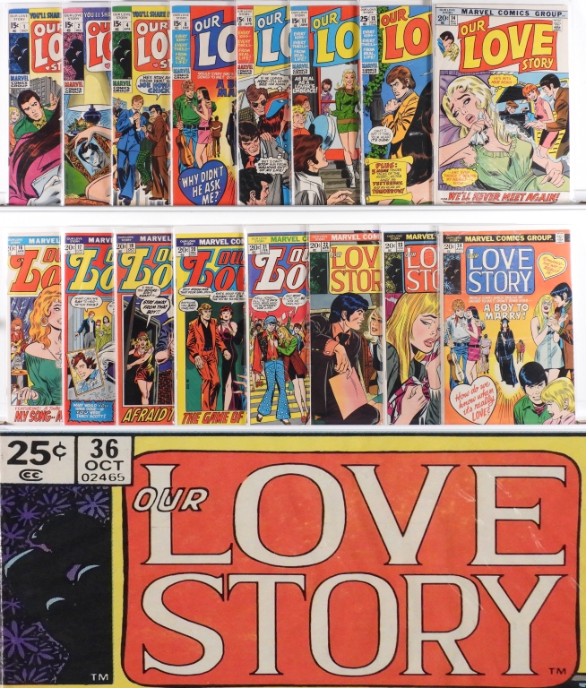 27PC MARVEL COMICS OUR LOVE STORY
