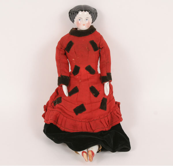 Nineteenth century doll with china head,