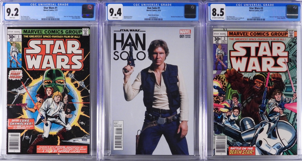 3PC MARVEL COMICS STAR WARS HAN 30bc04