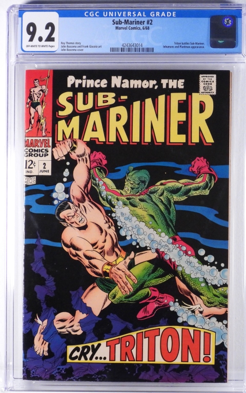 MARVEL COMICS SUB-MARINER #2 CGC