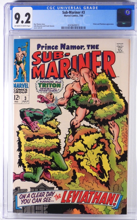 MARVEL COMICS SUB MARINER 3 CGC 30bc2c