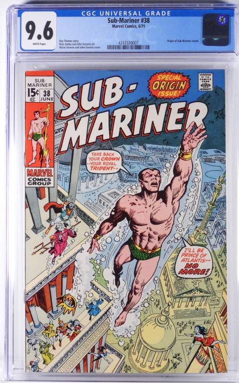 MARVEL COMICS SUB MARINER 38 CGC 30bc37